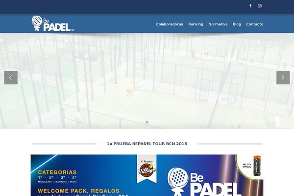 bepadel.net site used Be-padel