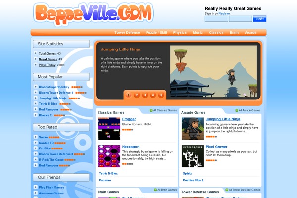 beppeville.com site used Beppeville