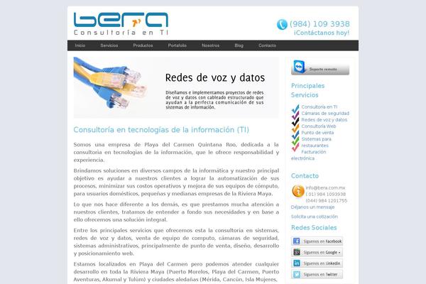 bera.com.mx site used Bera