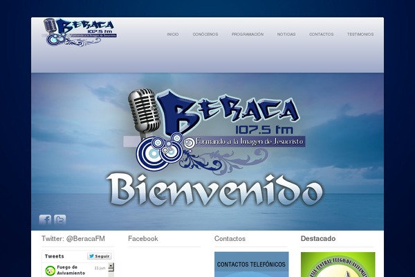 beracastereo1075fm.org site used Beraca