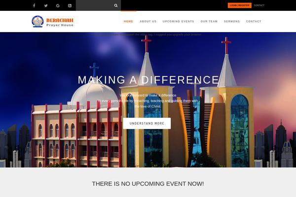 Church-suite theme site design template sample