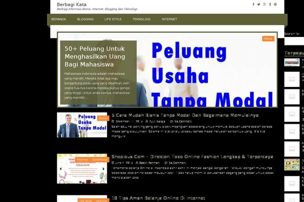 berbagikata.com site used Flatboxed
