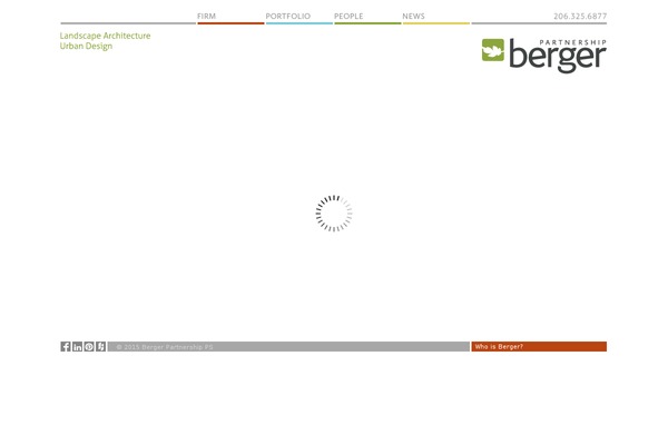 Berger theme site design template sample