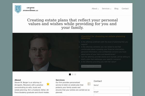 WordPress website example screenshot