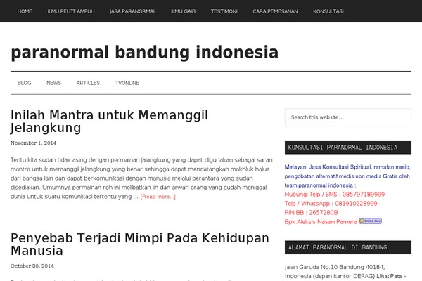 beritamalut.com site used Fashionistas.1.4