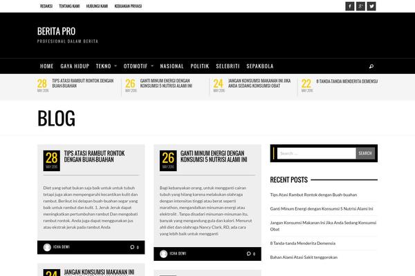 BLACKMAG theme site design template sample