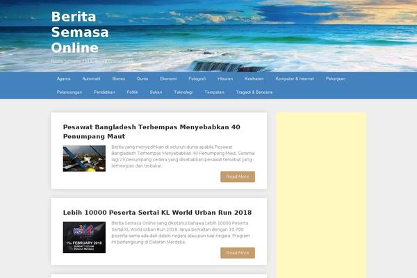 Hueman theme site design template sample