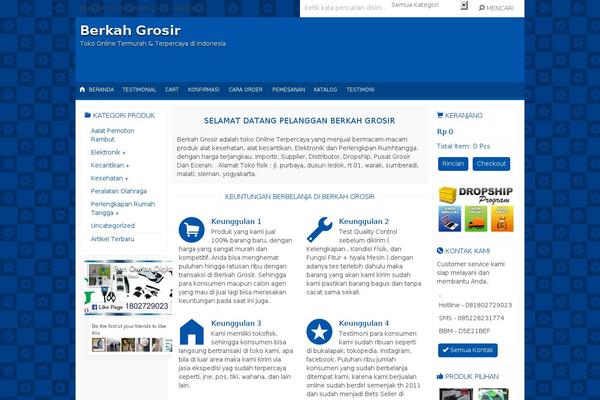 berkahgrosir.com site used Indostore5.0.2c