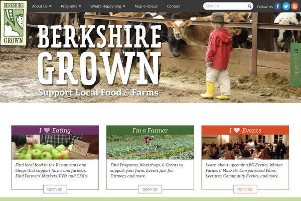 berkshiregrown.org site used Berkshiregrown