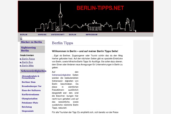 berlin-tipps.net site used Holidayblue