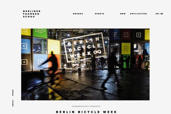 berlinbicycleweek.com site used Fahrradschau-2016