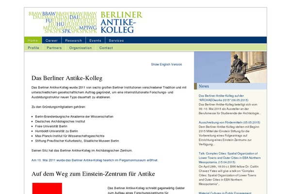 WordPress website example screenshot