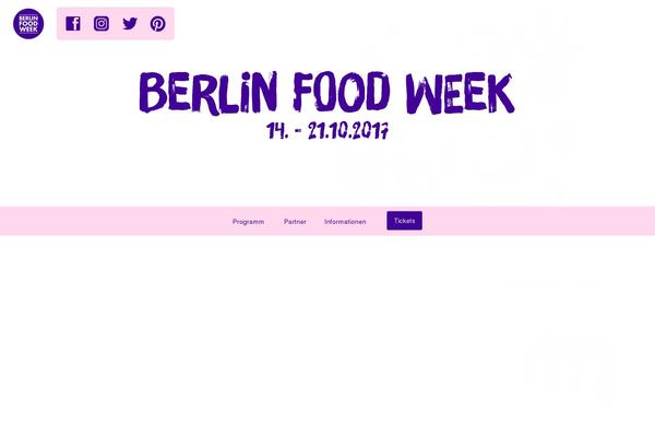 berlinfoodweek.de site used Foodweek