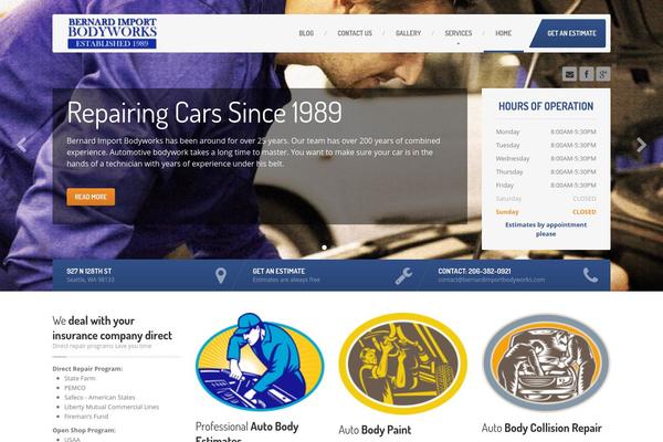 CarPress theme site design template sample