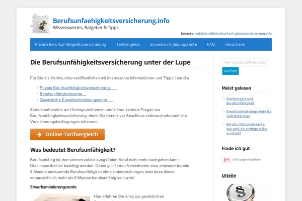 berufsunfaehigkeitsversicherung.info site used Bu