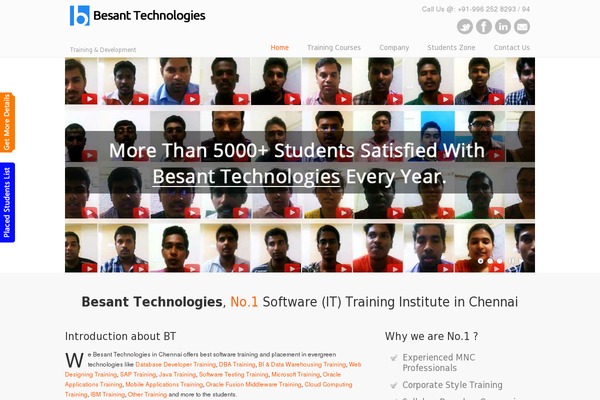 besanttechnologies.com site used Besanttechnology