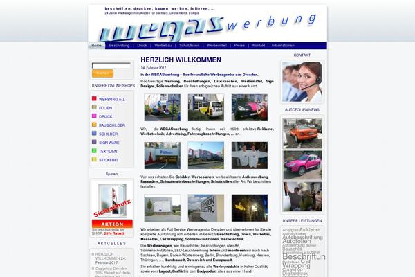 beschriftung-dresden.de site used Wegaswerbung