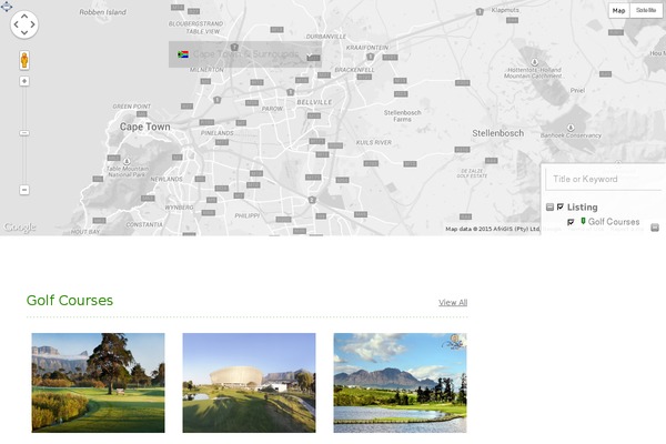 Locations theme websites examples