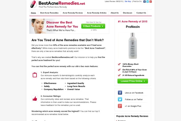 bestacneremedies.net site used Bestacne