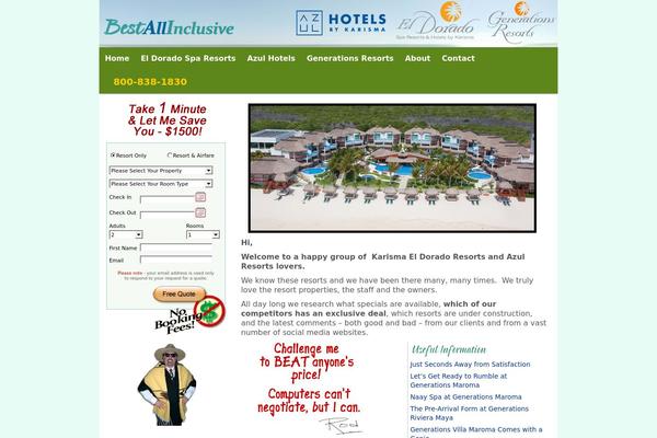 WordPress website example screenshot