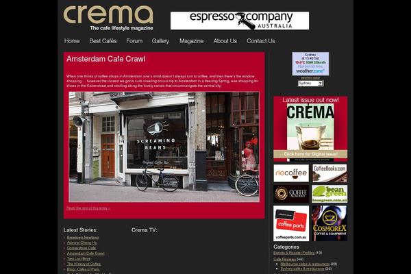 Crema theme site design template sample