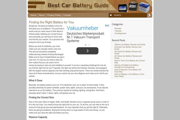 WordPress website example screenshot