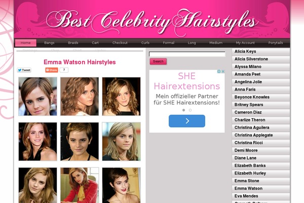 bestcelebrityhairstyles.com site used Bch