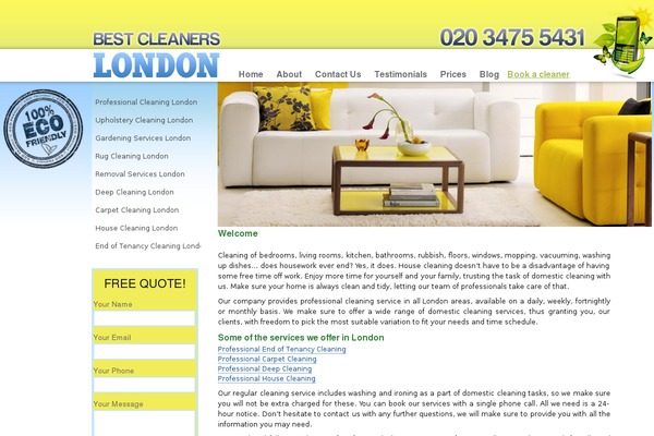 bestcleanerslondon.co.uk site used Cleaning-company