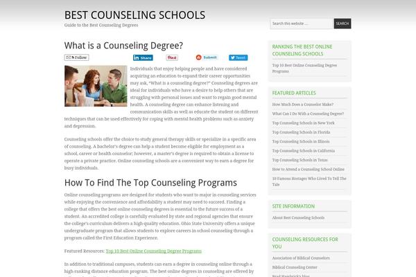 bestcounselingschools.com site used Fairway