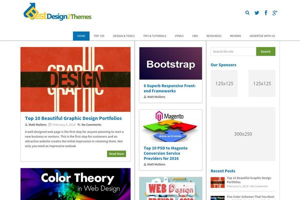 bestdesign2themes.com site used Pinstagram