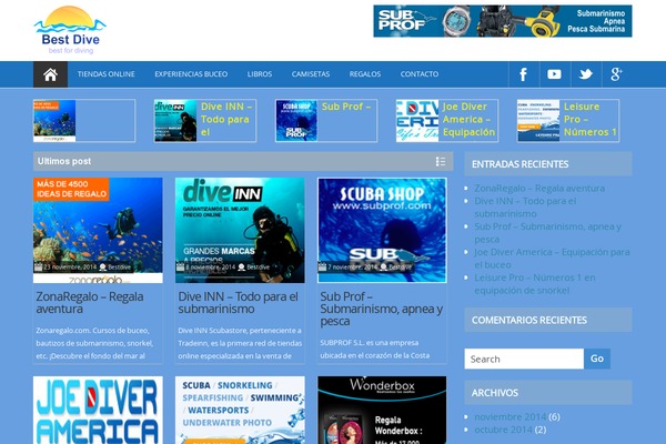 bestdive.es site used Promaxpro