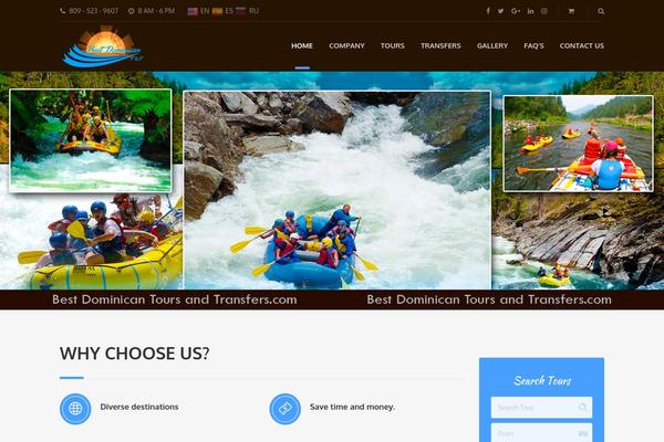 Adventure-tours-child theme site design template sample