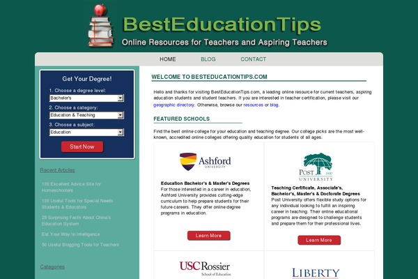 besteducationtips.com site used Teachingtipsv3