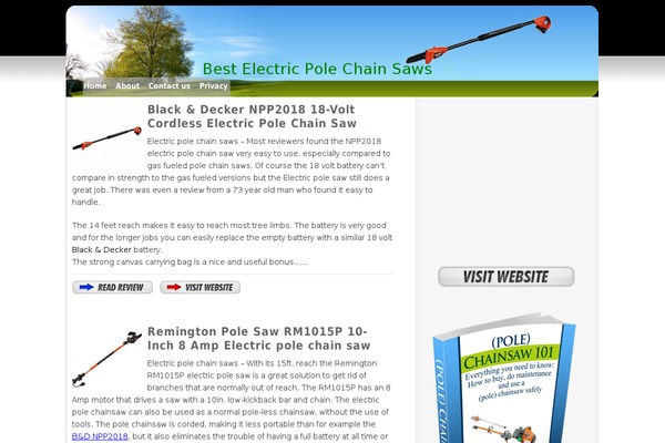 bestelectricpolechainsaws.com site used Default