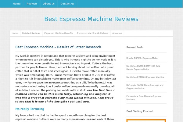 bestespressomachinereviewss.com site used Rowingmachine