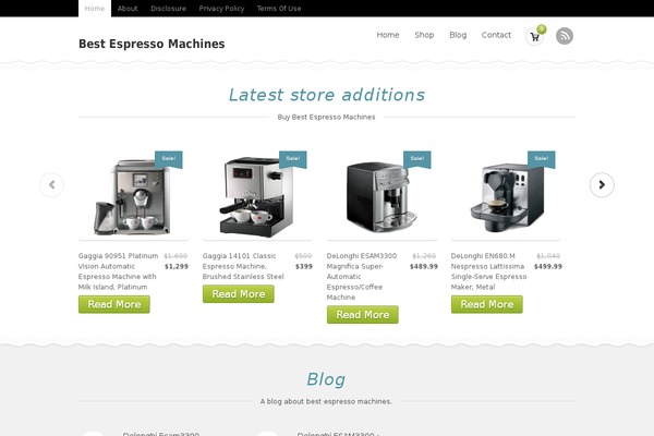 bestespressomachines.biz site used Pixelpress
