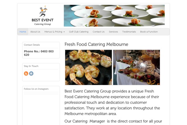 WordPress website example screenshot
