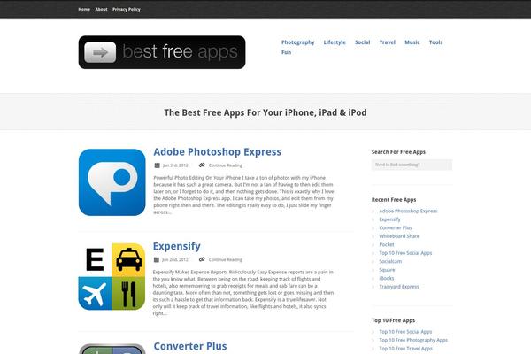 bestfreeapps.com site used Apps