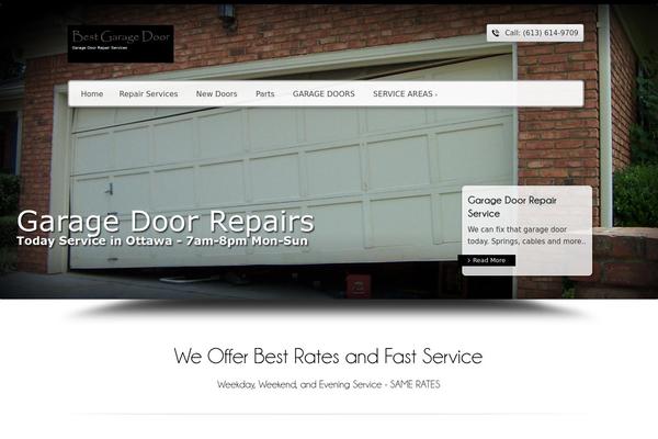 bestgaragedoor.ca site used Twenty Nineteen