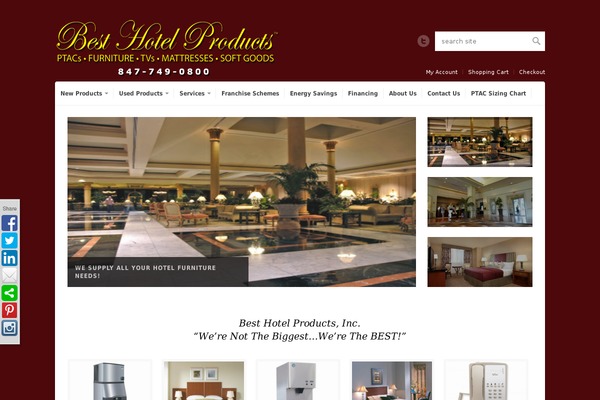 besthotelproducts.com site used Abundance