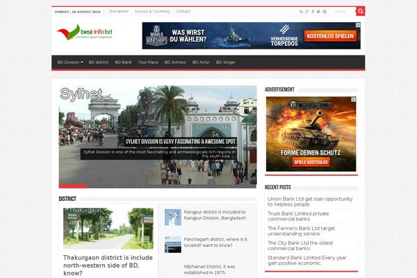 WordPress website example screenshot