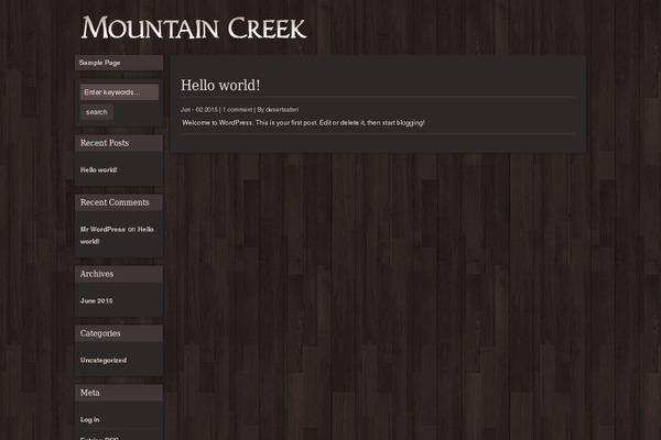 WordPress website example screenshot