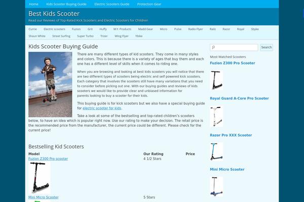 WordPress website example screenshot