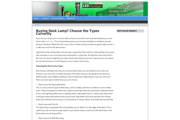 WordPress website example screenshot