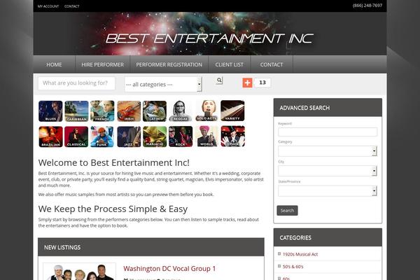 Dt theme site design template sample