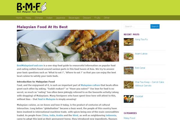 bestmalaysianfood.com site used Magazon Wp