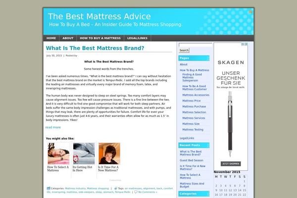bestmattressadvice.com site used Coralis