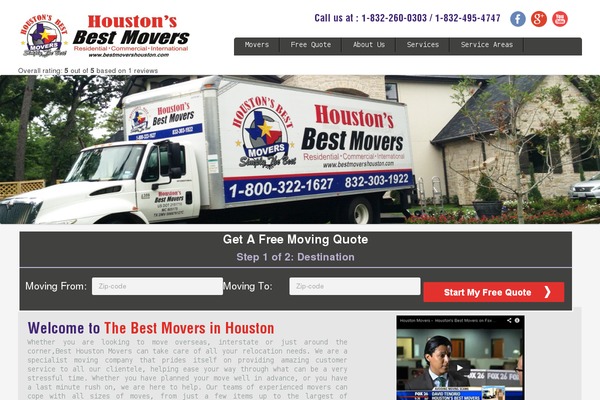 bestmovershouston.com site used Houston
