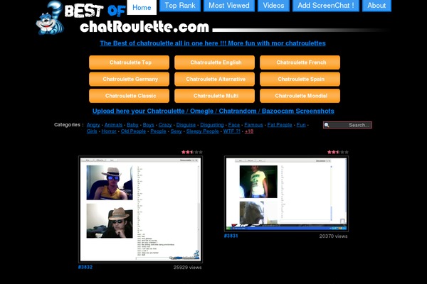 bestofchatroulette.com site used Cleanmag