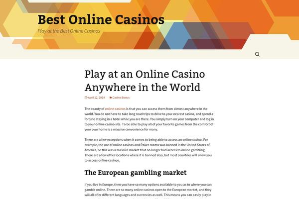 WordPress website example screenshot